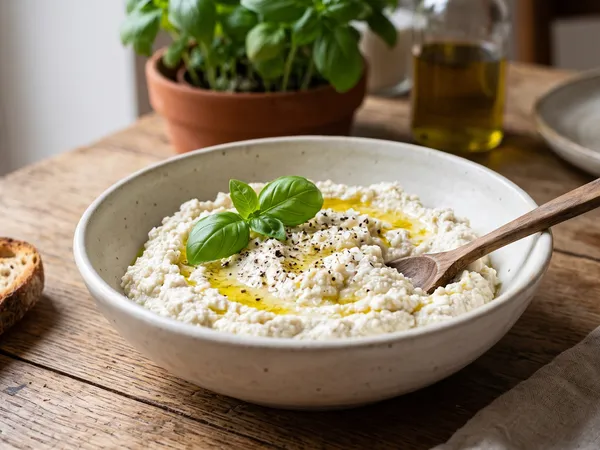 Ricotta vegan au tofu