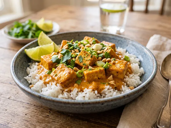 Tofu coco, citron vert & piment